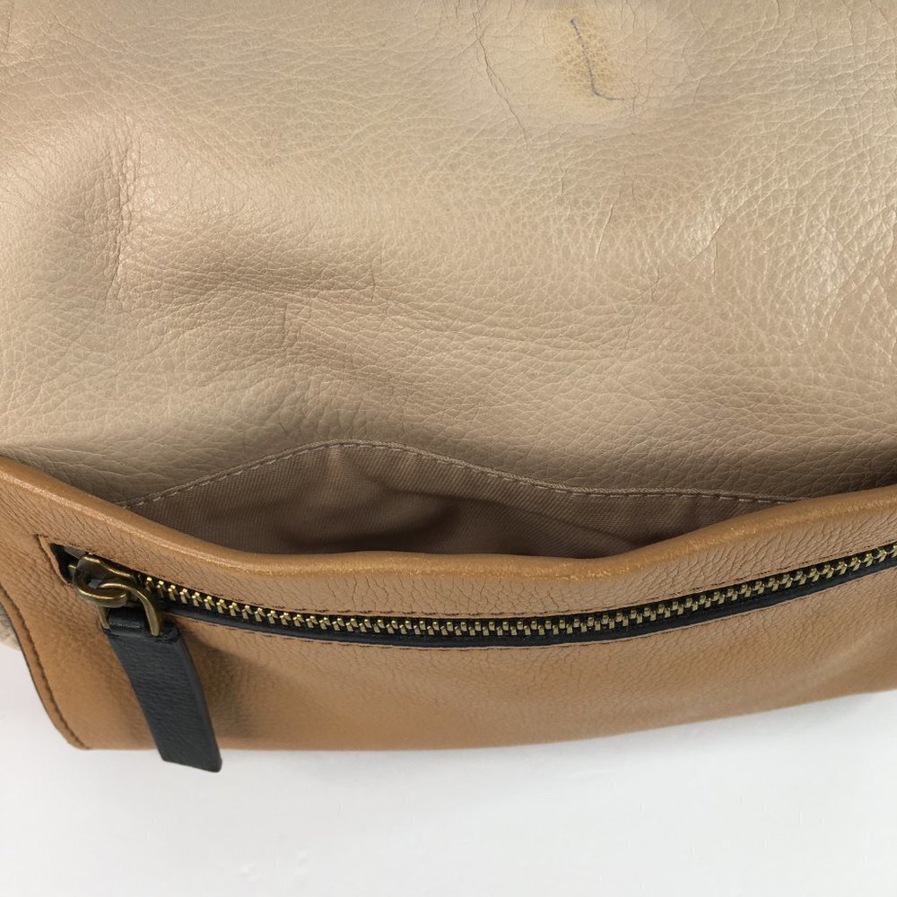 Fossil Vickery Shoulder Bag Brown Handbag Leather Boho Slouch Bag Casual - Picture 3 of 16
